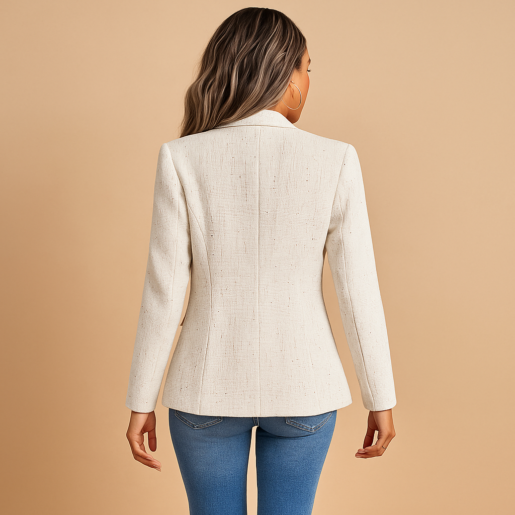 Women’s Tailored Blazer with Sharp Lapel – Elegant & Versatile for Everyday Wear