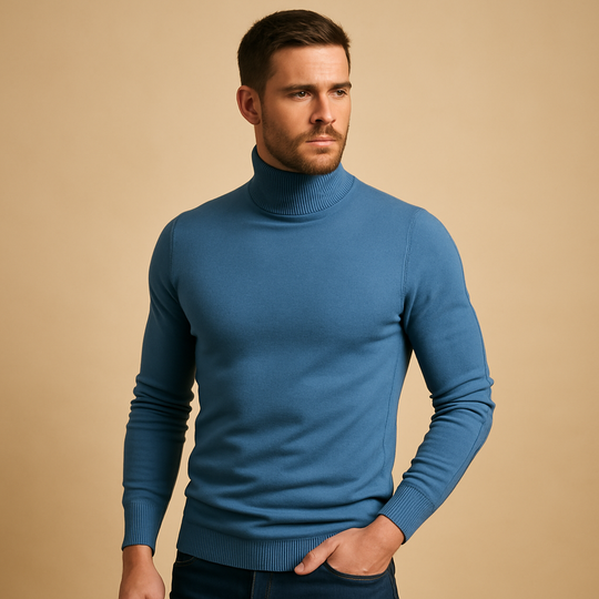 Men’s Turtleneck Sweater – Slim Fit & Classic Style