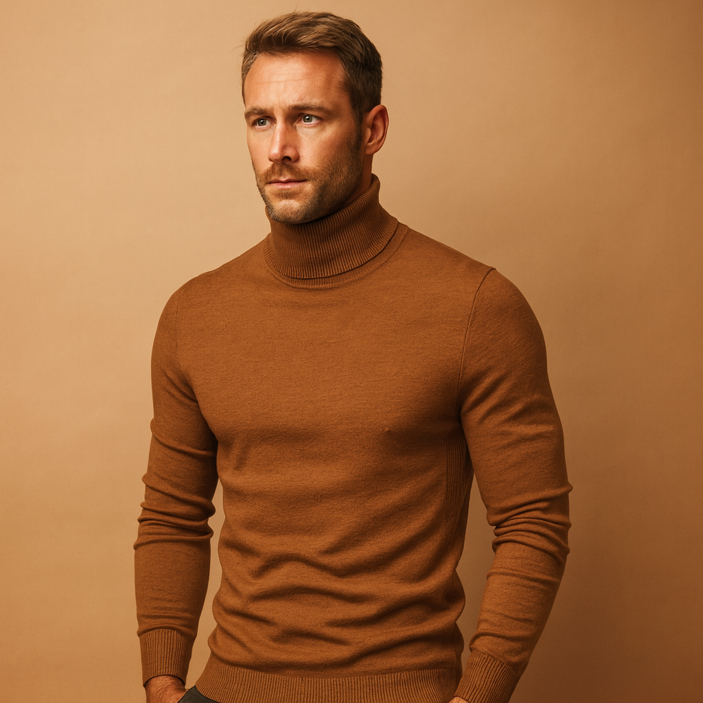 Men’s Turtleneck Sweater – Slim Fit & Classic Style