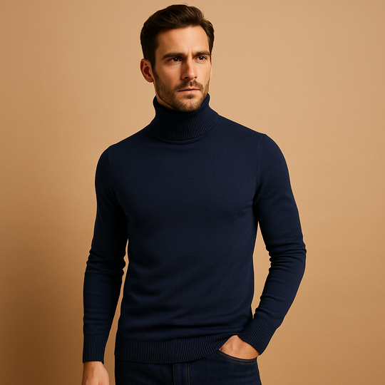 Men’s Turtleneck Sweater – Slim Fit & Classic Style