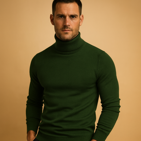 Men’s Turtleneck Sweater – Slim Fit & Classic Style