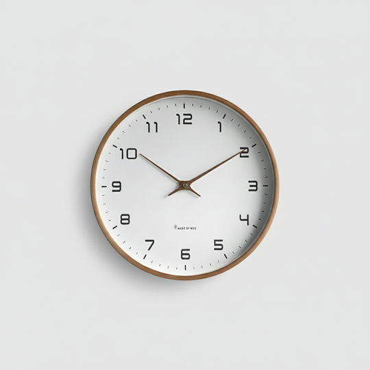Wall Clock Minimalist Nordic Design - Wood