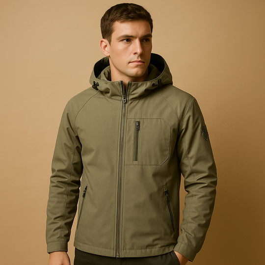 Men’s Waterproof Breathable Windbreaker – Lightweight & Practical