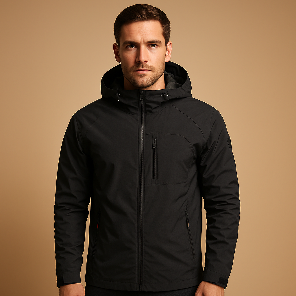 Men’s Waterproof Breathable Windbreaker – Lightweight & Practical