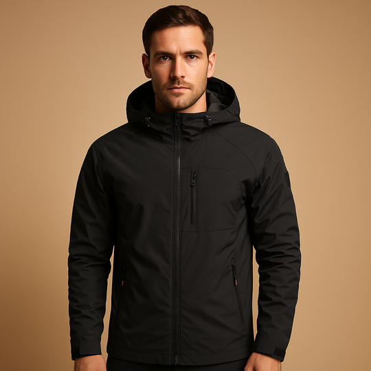 Men’s Waterproof Breathable Windbreaker – Lightweight & Practical