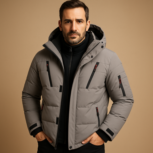 Men’s Waterproof Insulated Winter Jacket – Warm & Practical