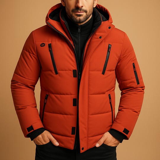 Men’s Waterproof Insulated Winter Jacket – Warm & Practical