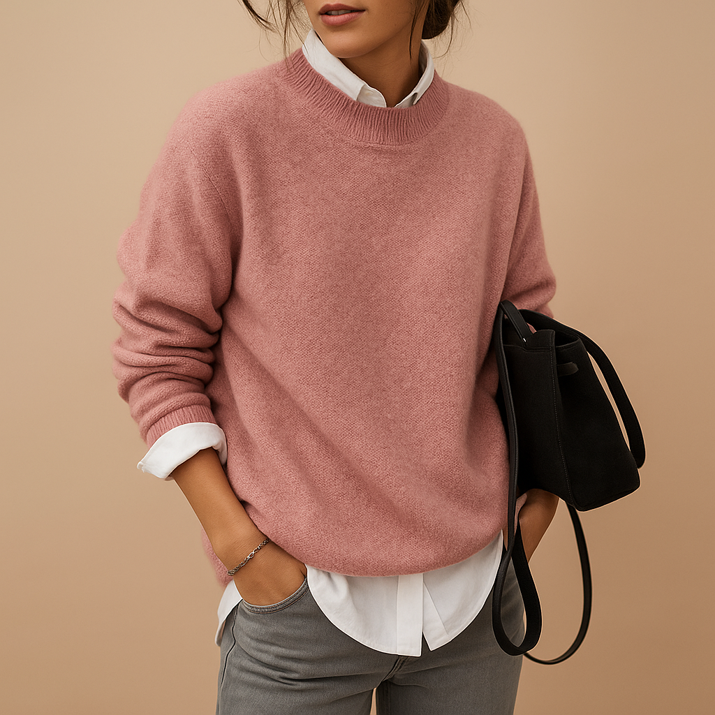 Women’s Wool-Blend Sweater – Elegant Fit for Everyday and Workwear
